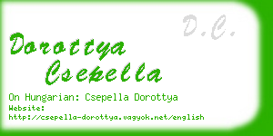 dorottya csepella business card